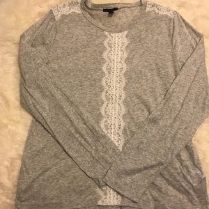 J. Crew long sleeve lace shirt